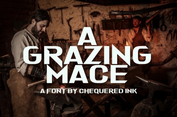 A Grazing Mace: Bold Typography for Creative Projects