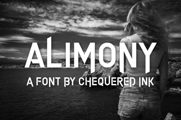 Alimony: A Modern Gothic Font for Stylish Design