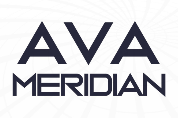 Ava Meridian: A Sharp and Classy Display Font for Designers