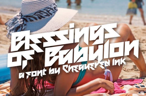 Blessings of Babylon: A Bold Typographic Statement
