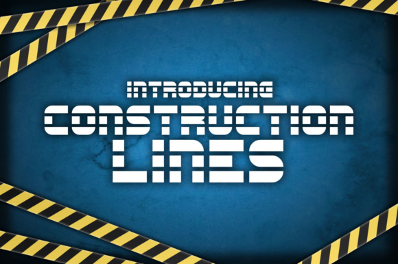 Construction Lines: The Perfect Font for a Blueprint, Construction or Development Logo