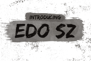Edo SZ: A Painterly Font for Creative Expression