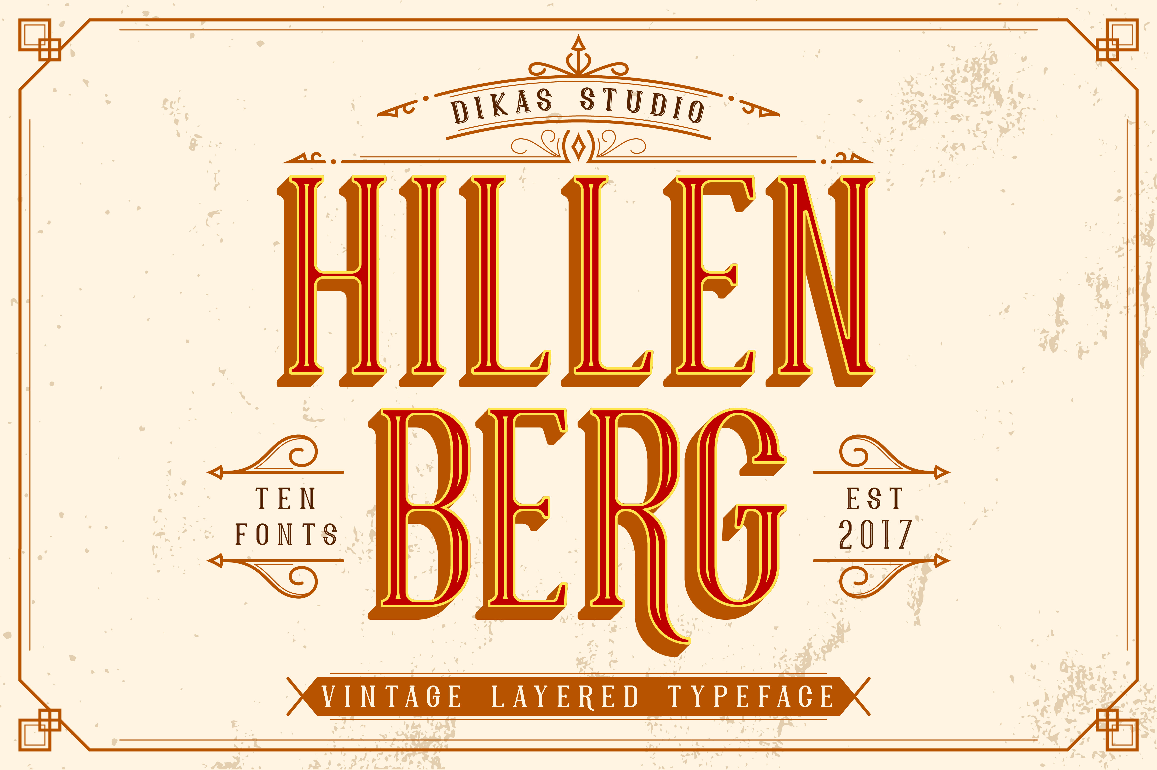 Hillenberg: The Ultimate Vintage Font for Creative Designers