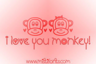 I Love You Monkey: A Sweet Font for Valentine’s Day