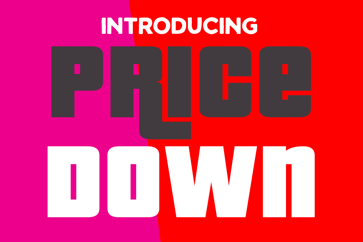 Pricedown: A Nostalgic, Sass-Fueled Display Font for Modern Creatives