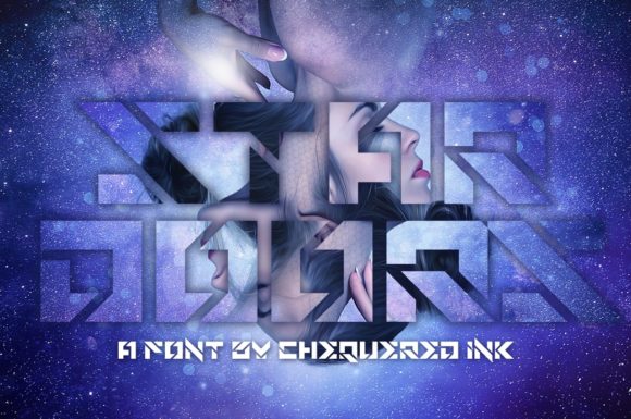 Star Doors: A Stencil-Based Techno Font
