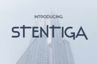 Stentiga: A Sleek, Versatile Display Font