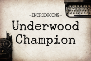 Underwood Champion: A Vintage Typewriter Font for Timeless Design