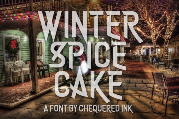Winter Spice Cake: A Unique Digital Font for Creative Expression