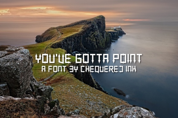 You’ve Gotta Point: A Niche Font for Bold, Directional Design